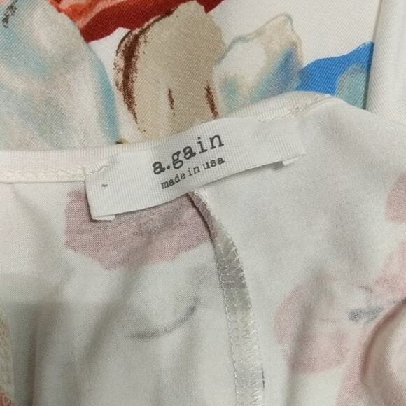 A. GAIN Cream Floral Strappy Sundress NEW 1X - Picture 8 of 8